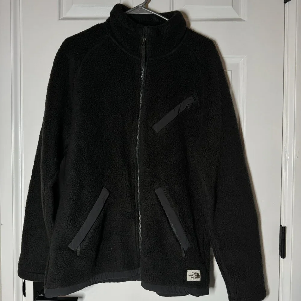 The North Face Cragmont Full Zip Fleece‎ Black Jacket Size L